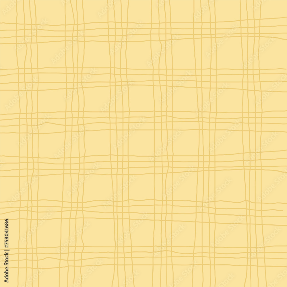 Vector hand drawn cute checkered pattern. Doodle Plaid geometrical simple texture. Crossing lines. Abstract cute delicate pattern ideal for fabric, textile, wallpaper Vector hand drawn cute checkered pattern. Doodle Plaid geometrical simple texture. Crossing lines. Abstract cute delicate pattern ideal for fabric, textile, wallpaper