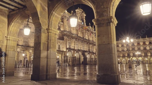 Plaza Mayor (Main Plaza) in Salamanca, Spain photo