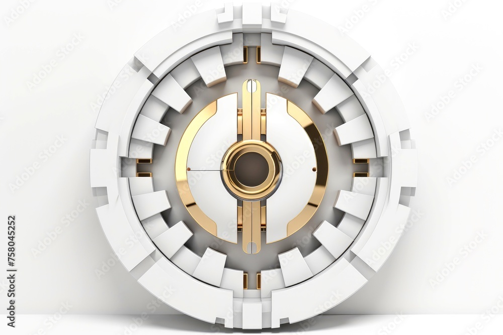 Close-up, Abstract technology digital keyhole ,high tech multicolor button
