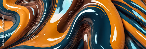 Liquid Glossy Background Wallpaper