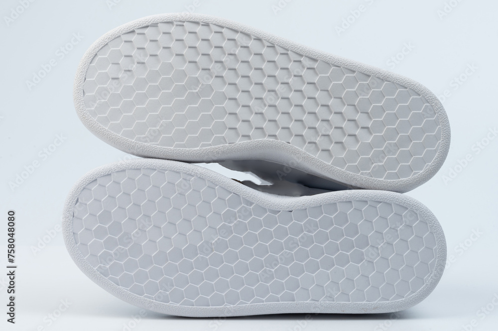 White rubber shoe bottom White rubber shoe bottom