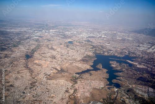 lerma lake mexico aerial view for recreation