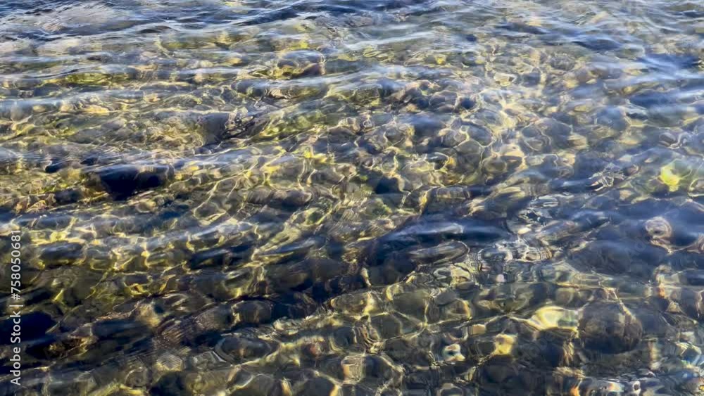 キラキラ耀く磯の水面 キラキラ耀く磯の水面