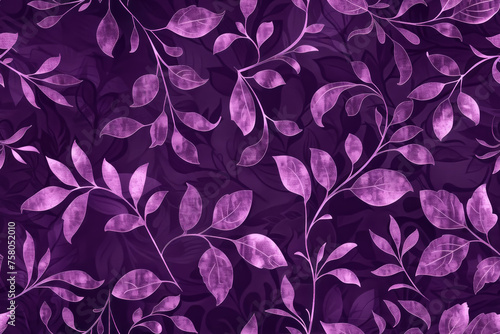 Soft Purple on Dark Background, Elegant color contrast ,seamless repeating pattern.