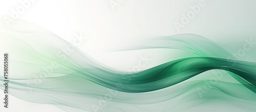 Abstract studio background in elegant green and white tones.