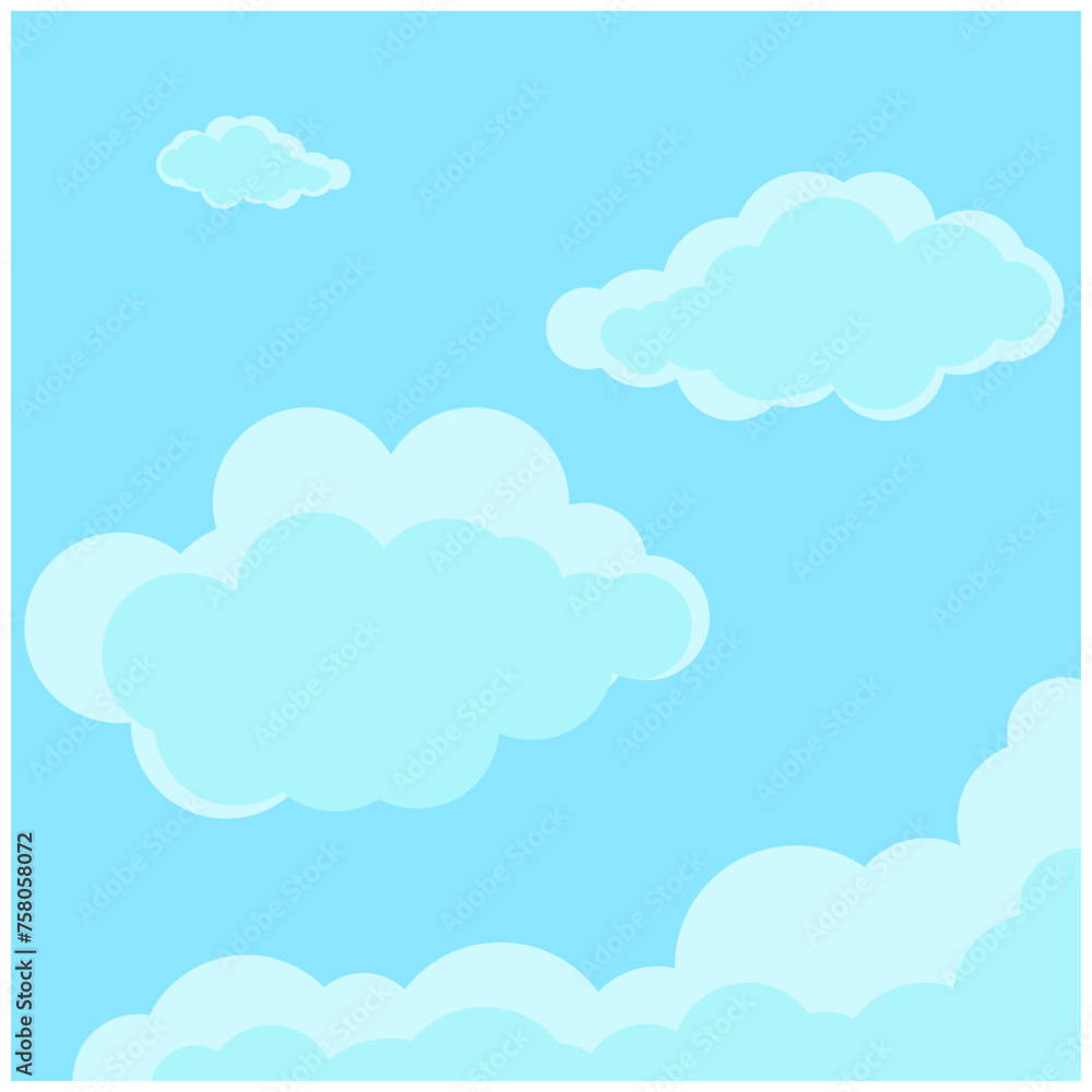 Flat Sky Illustration