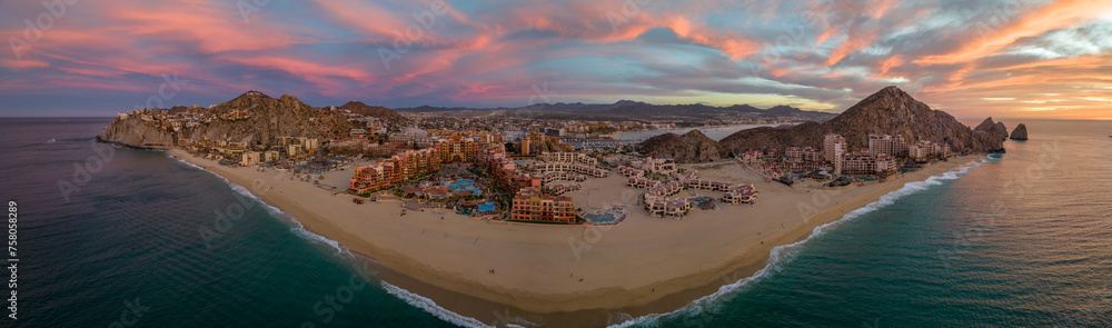 Sunrise in Cabo San Lucas Baja California Sur Mexico Sunny Beaches Whales Yachts and Boats 