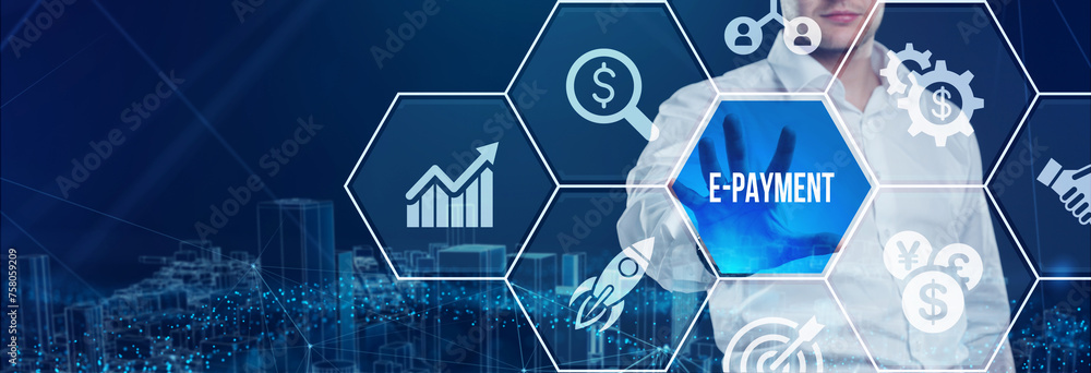 E-payment electronic concept. E-payment electronic concept.