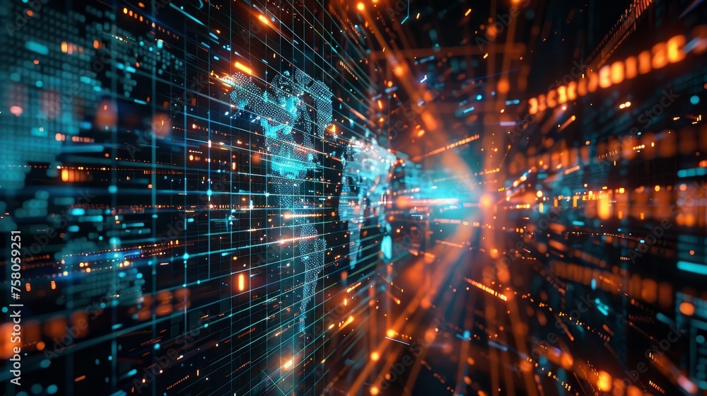 A virtual reality simulation of a global supply chain network A virtual reality simulation of a global supply chain network
