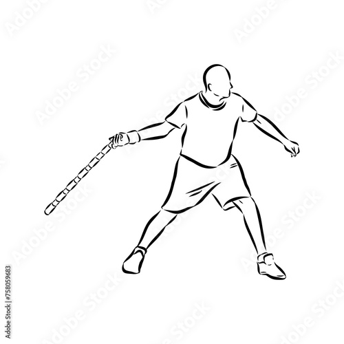 play skittles game Vector Template for poster of Sport competition or Tournament.