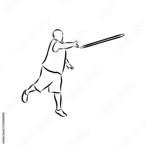 play skittles game Vector Template for poster of Sport competition or Tournament.