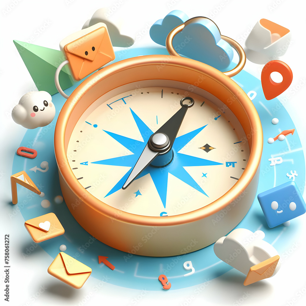 3d flat icon Email Marketing Compass Concept as A compass guiding personalized email campaigns with isolated (1).jpg 3d flat icon Email Marketing Compass Concept as A compass guiding personalized email campaigns with isolated (1).jpg
