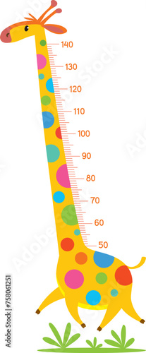 Giraffe meter wall or height chart or wall sticker