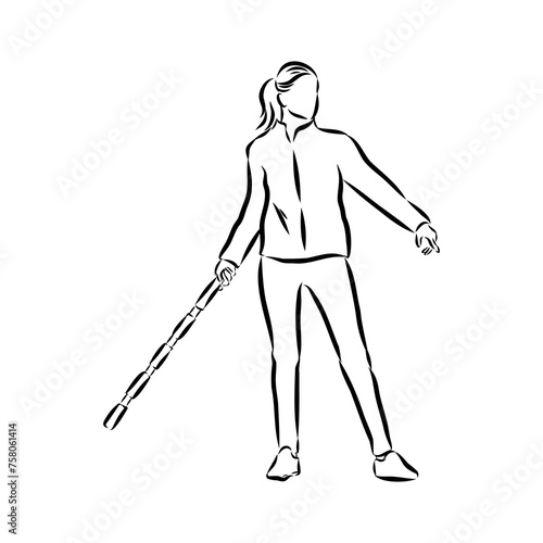 play skittles game Vector Template for poster of Sport competition or Tournament.