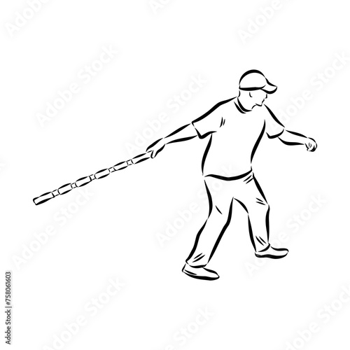 play skittles game Vector Template for poster of Sport competition or Tournament.