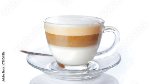 Steaming cappuccino. Varieties of coffee: espresso, mocha, latte, cappuccino, macchiato, and affogato, a selection of delicious beverages