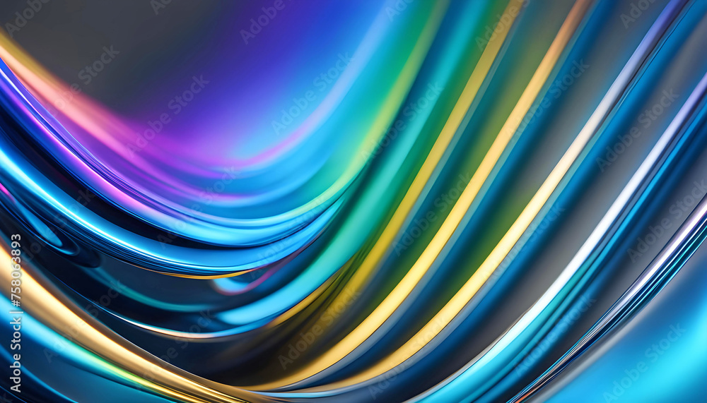 Abstract background from a rainbow flow of liquid metal on a gray background, wallpaper for design, refraction of colors and highlights, fantasy mysticism, Abstract background from a rainbow flow of liquid metal on a gray background, wallpaper for design, refraction of colors and highlights, fantasy mysticism,