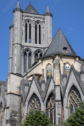 Saint Nicholas Church (Sint-Niklaaskerk), one of the most famous landmarks in the city, Ghent, Belgium
