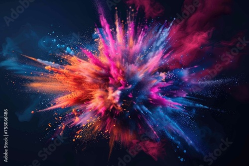 fireworks in the night sky