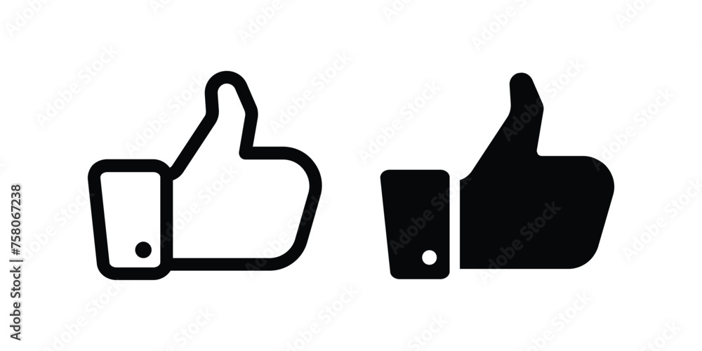 Thumb up icon. Like sign. flat illustration of vector icon Thumb up icon. Like sign. flat illustration of vector icon