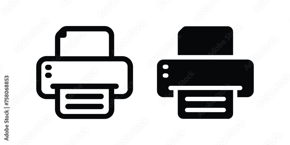 Printer icon. Print sign. flat illustration of vector icon Printer icon. Print sign. flat illustration of vector icon