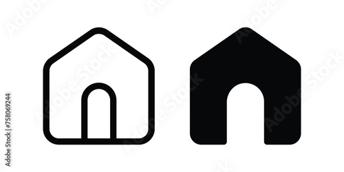 Home icon. Homepage sign. flat illustration of vector icon