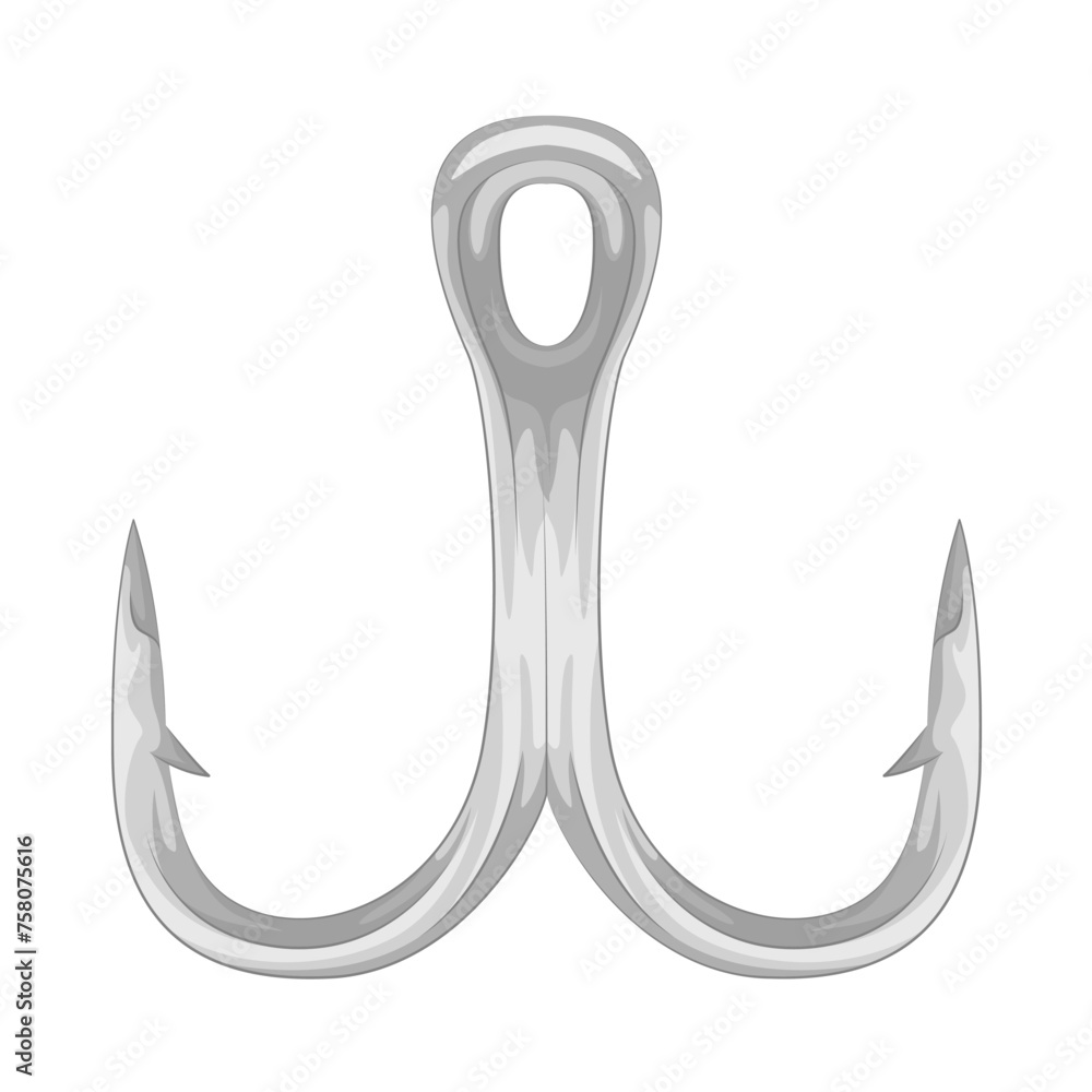Illustration of fishing hook Illustration of fishing hook