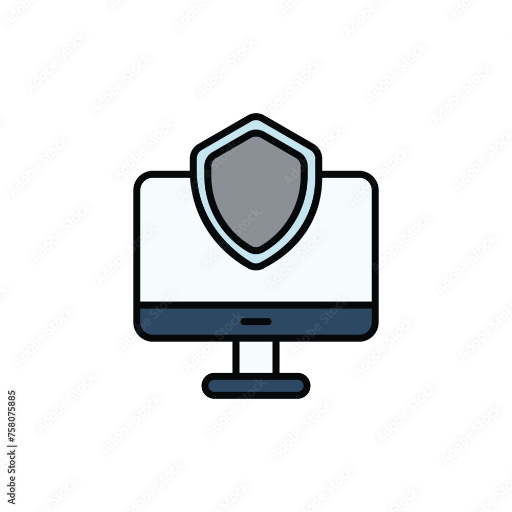 Antivirus icon design with white background stock illustration Antivirus icon design with white background stock illustration