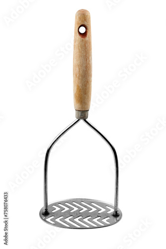Used potato Masher on White Background