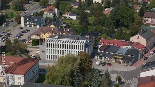 Beautiful Landscape Downtown Lubaczow Aerial View Poland photo