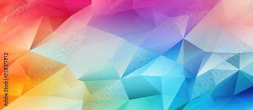 Abstract triangle pattern for wallpaper  presentations  interiors  and fashion prints. design with colorful gradient.