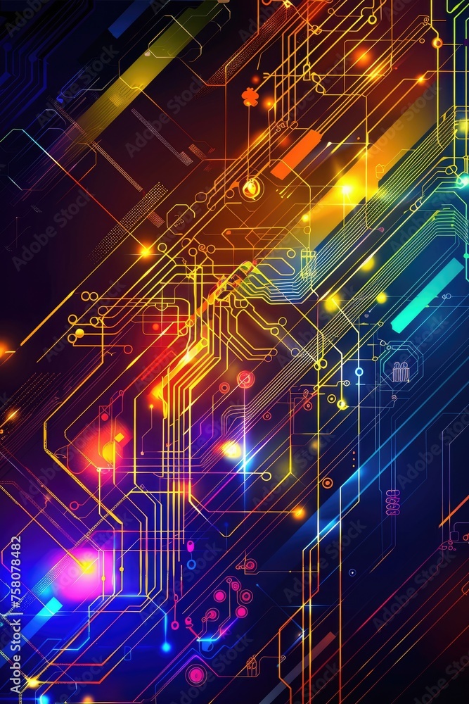 Abstract futuristic circuit board Abstract futuristic circuit board