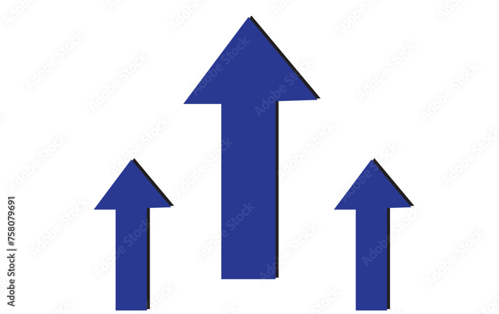 Growth Trend Chart icon vector set. Profit graph illustration sign collection. up arrow symbol or logo Growth Trend Chart icon vector set. Profit graph illustration sign collection. up arrow symbol or logo