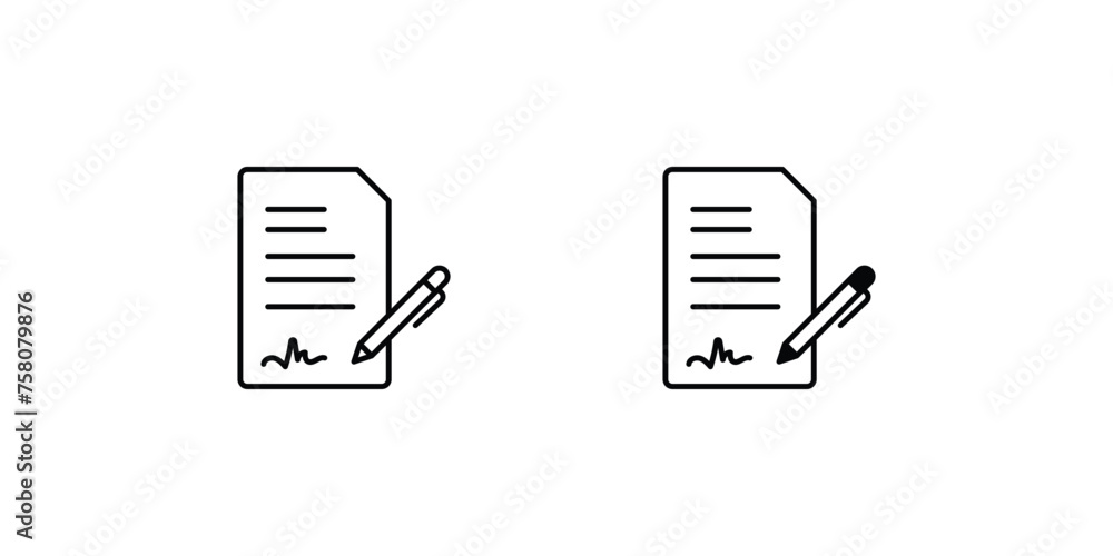 agreement icon with white background vector stock illustration agreement icon with white background vector stock illustration