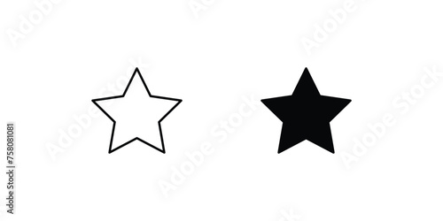 favourite icon with white background vector stock illustration