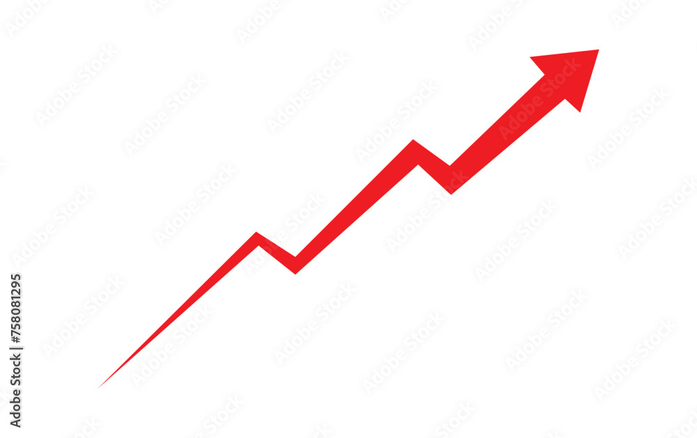 Growth Trend Chart icon vector set. Profit graph illustration sign collection. up arrow symbol or logo. Growth Trend Chart icon vector set. Profit graph illustration sign collection. up arrow symbol or logo.