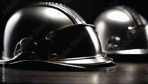 silver helmet
