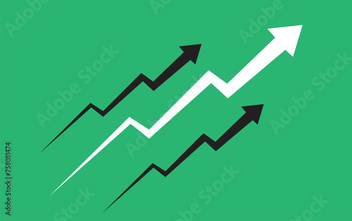 increase, graph, growth, background, icon, abstract, vector, business, design, arrow, isolated, infographic, illustration, white, finance, data, success, graphic, sign, flat, investment, chart, bar, d