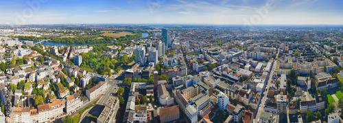 Great panorama of Offenbach city from above © Igor