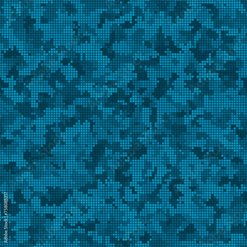 Digital camouflage seamless pattern military geometric camo background