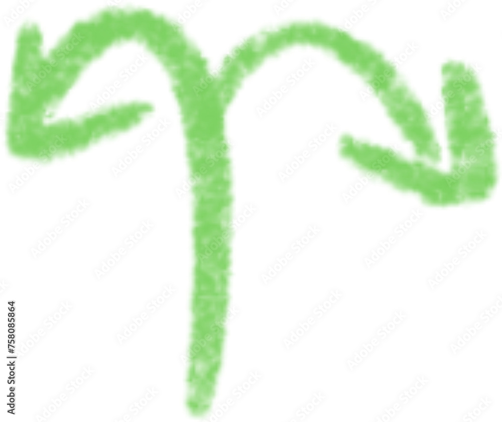 Fototapeta premium Colorful arrows drawn with crayon