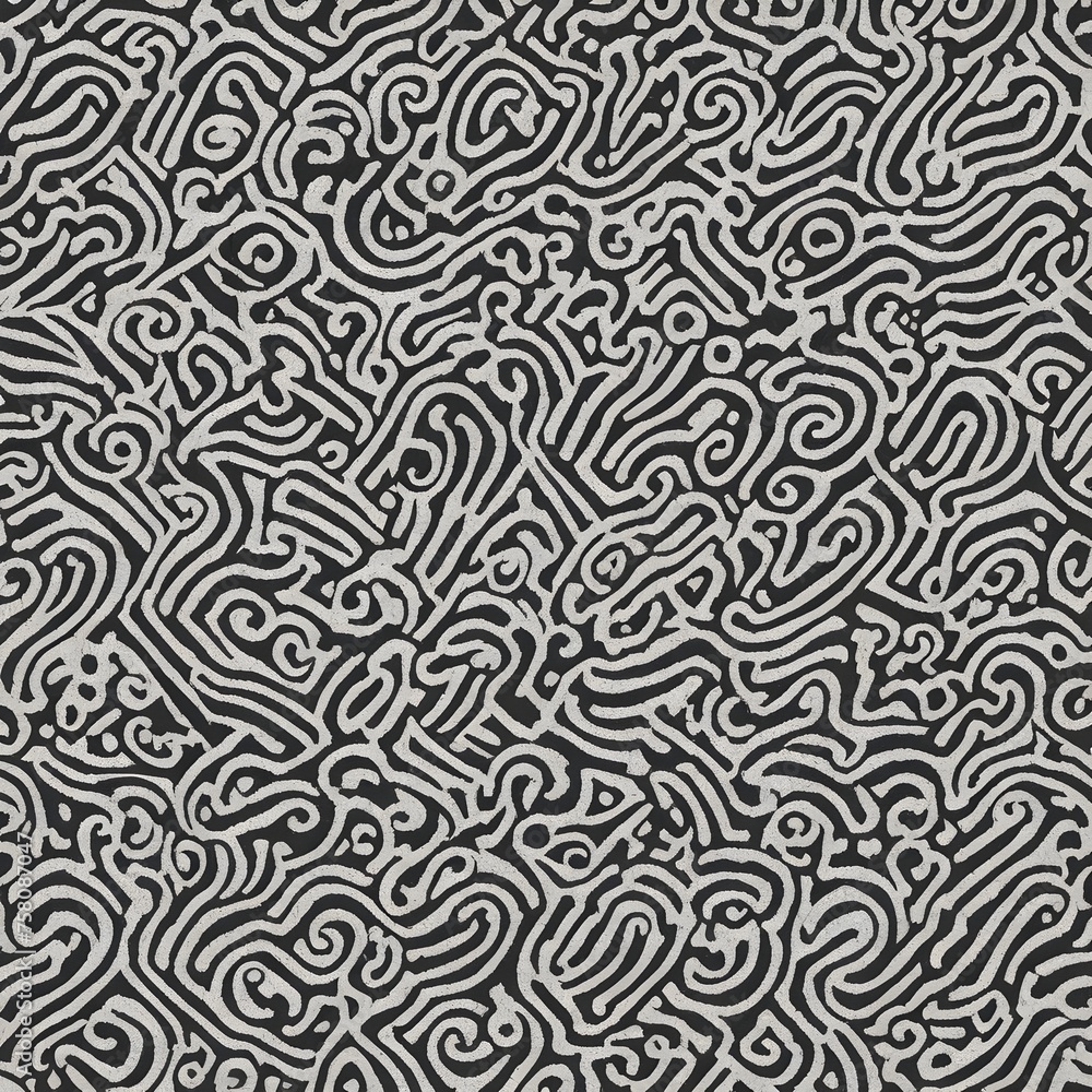 Groovy pattern in white and black lines