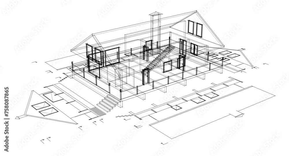 house traditional residential architecture 3d house traditional residential architecture 3d