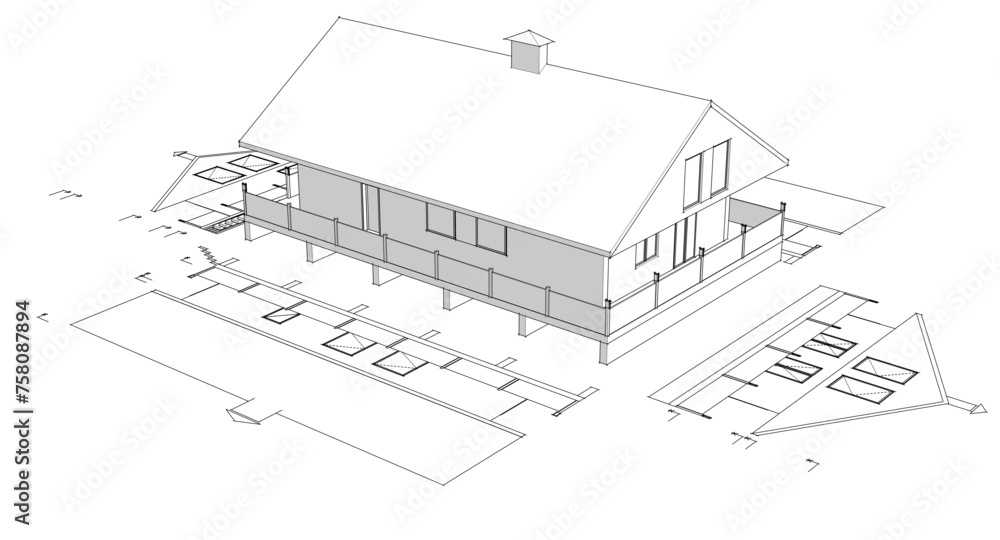 house traditional residential architecture 3d house traditional residential architecture 3d