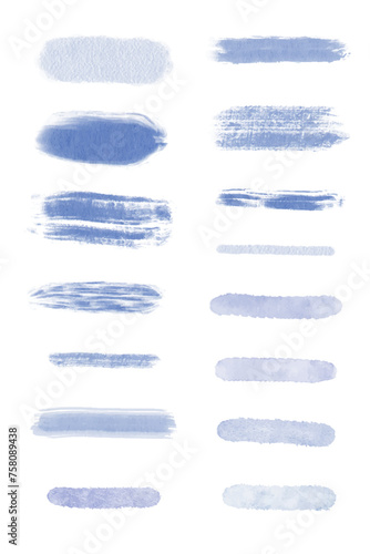 Watercolor brushes, watercolor brushes, illustrator, vector brushes