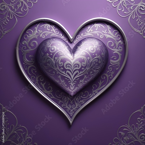 The Purple Love Heart