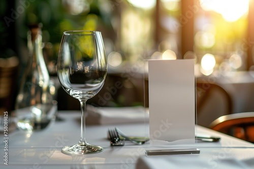 Take Your Dining Experience to the Next Level with a Stylish Table Tent Card Mockup Template