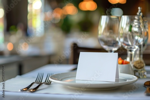 Take Your Dining Experience to the Next Level with a Stylish Table Tent Card Mockup Template