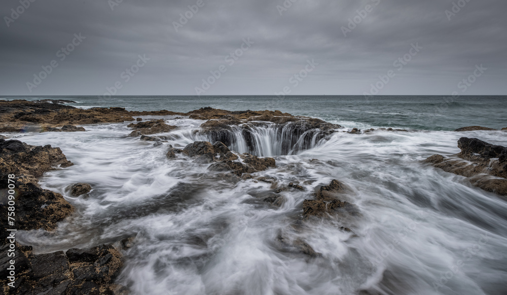 Thor's Well, Cape Perpetua, Oregon. Thor's Well, Cape Perpetua, Oregon.