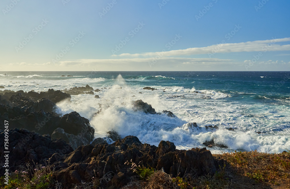 Ocean waves in Tenerife